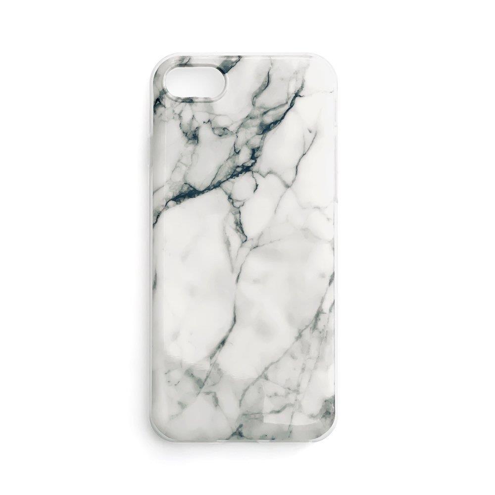 Wozinsky Marble silikónové puzdro pre Apple iPhone 13 Mini - Biela