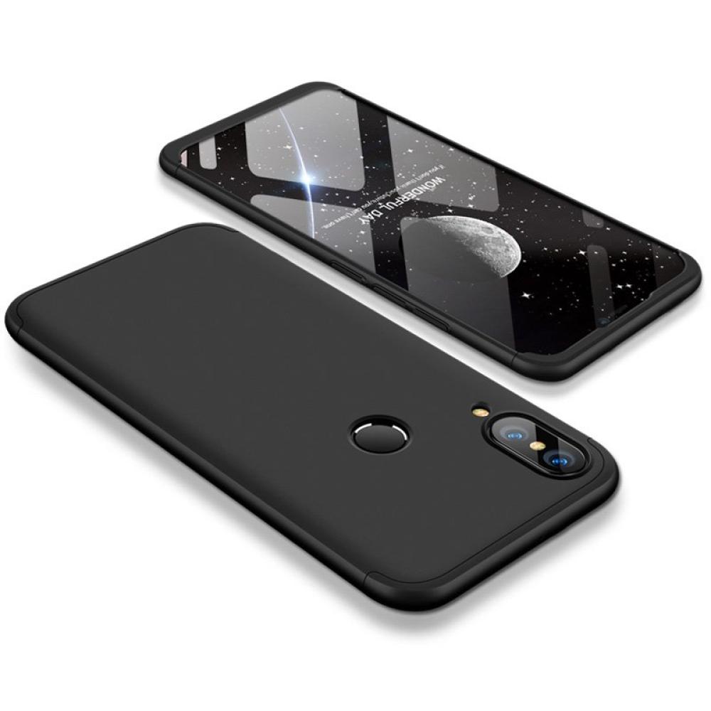 Ochranné puzdro GKK 360 - Predný a zadný kryt celého mobilu pre Huawei P20 Lite - Čierna