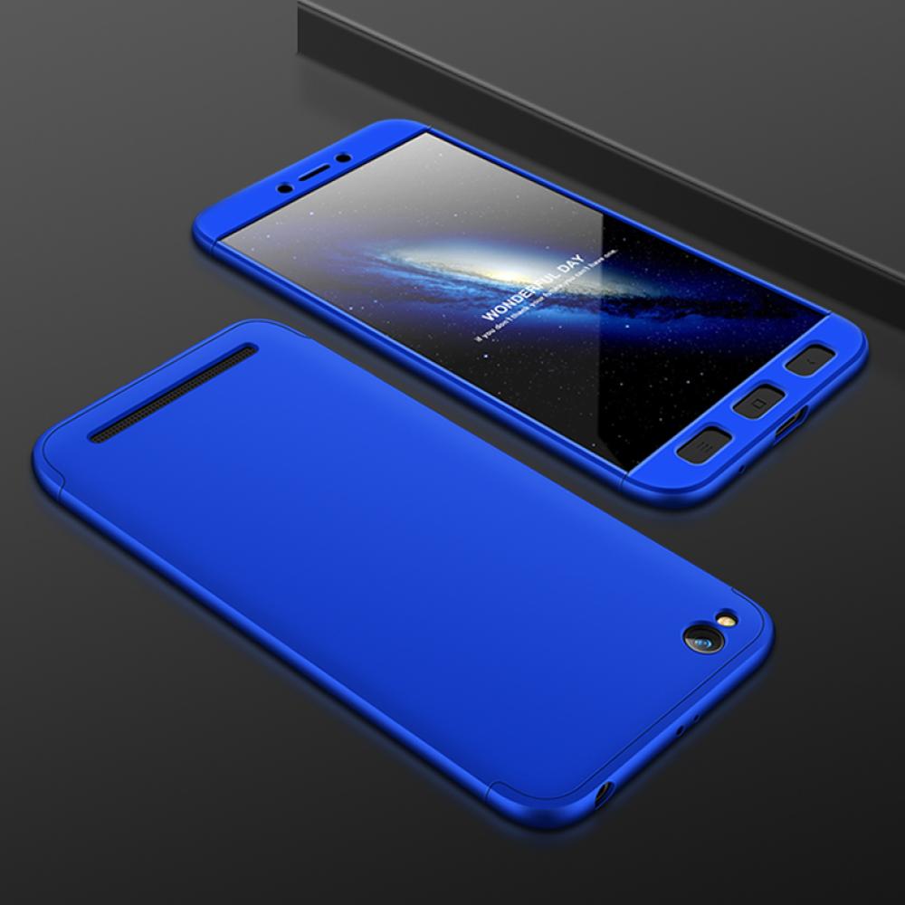 Ochranné puzdro GKK 360 - Predný a zadný kryt celého mobilu pre Xiaomi Redmi 5A - Modrá