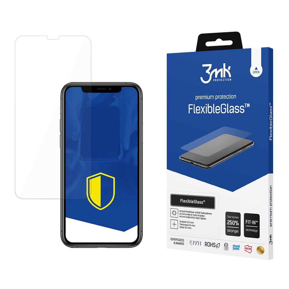 Ochranné hybridné sklo 3mk FlexibleGlass pre Apple iPhone 11 Pro Max/iPhone XS Max - Transparentná
