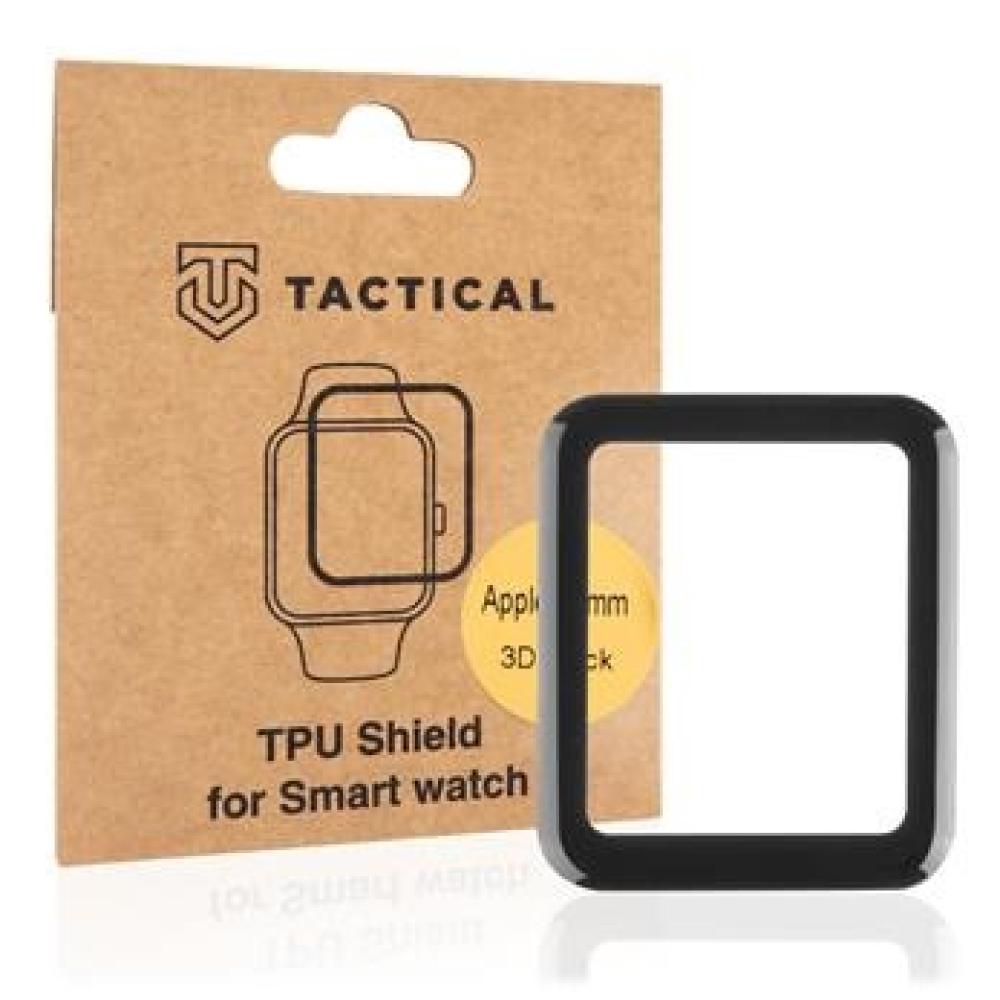Tactical TPU Folia/Hodinky pre Apple Watch 7 41mm/Watch 8 41mm - Čierna