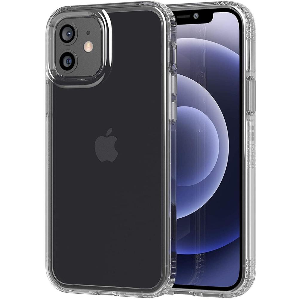 Kvalitné priesvitné puzdro Tech 21 pre Apple iPhone 12 / iPhone 12 Pro - Transparentná